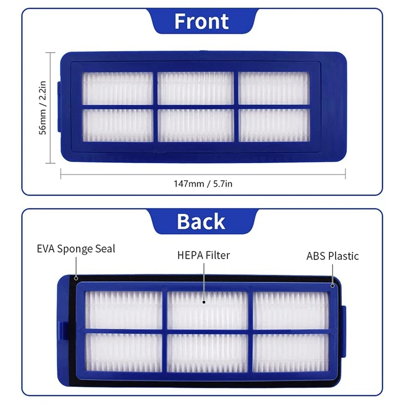 Filtros de substituição para robovac 11s max 15c max 30c max g30 g30 edge g30 híbrido g30 verge g10 g20