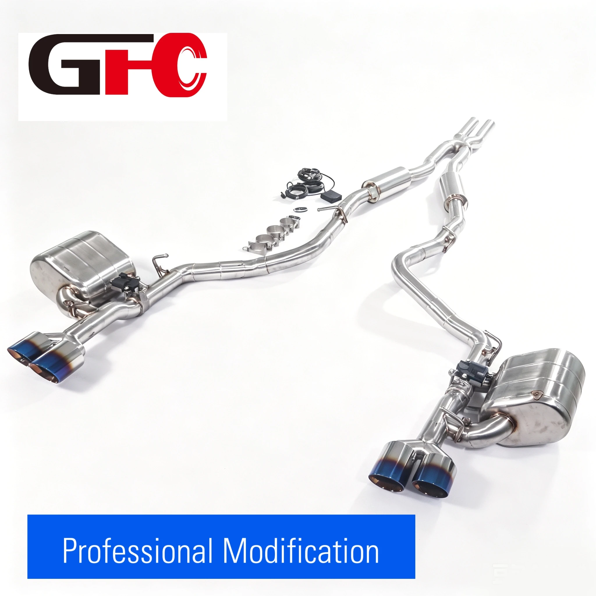 GFC Exhaust Pipe for 2015-2023 Dodge Challenger with 3.6L/5.7 with 304 SUS, Exhaust pipe with valve catback Exhaust system