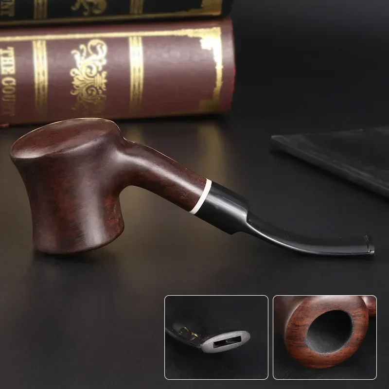 Durable Wooden Pipes Creative  Smoking Tobacco Pipe Cigar Cigarette Holder