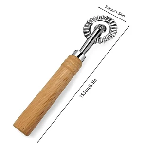 Einfache DIY -Nudelschneider Rundrad -Teiler Pizza und Messergebäckkochwerkzeuge Schneiden von Crackern 12 Hauptverkaufsordner mit Abteilungen - №9