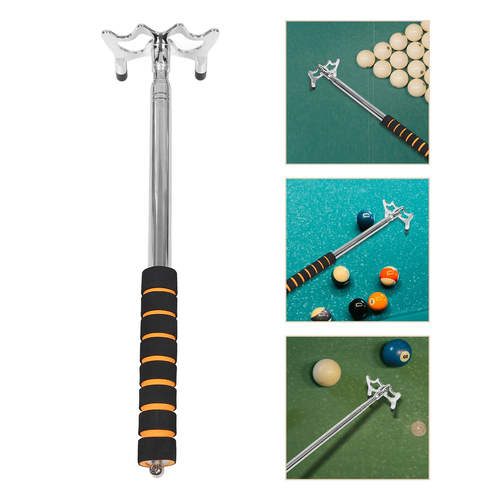 

Pool Cue Billard Accesorios Stainless Held Bridge Table Stick