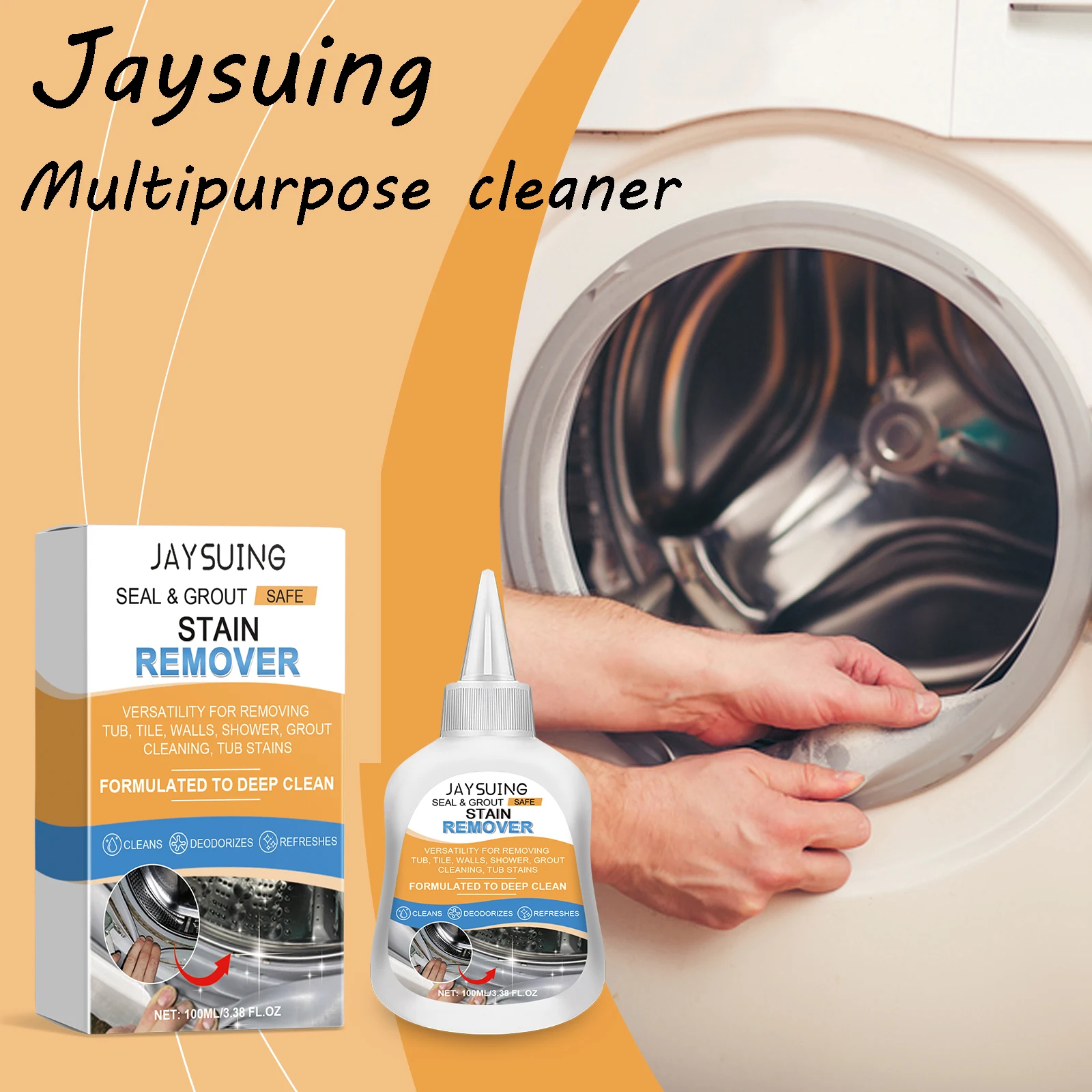 

Многоцелевой чистящий гель Jaysuing, очищающий гель для небольших пятен, удаляет стойкие пятна, уменьшает запахи, растворяет масляные пятна, очищающий гель