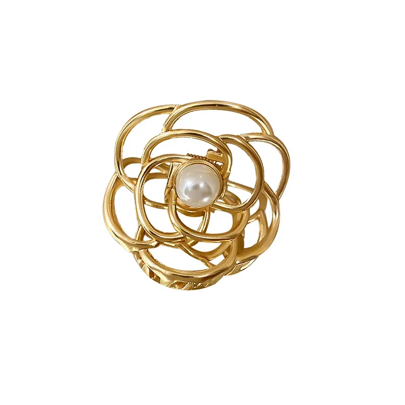 Luxury Jewelry Camellia Crab hair pins hair pins for women party Women hair clips girls hair accessories