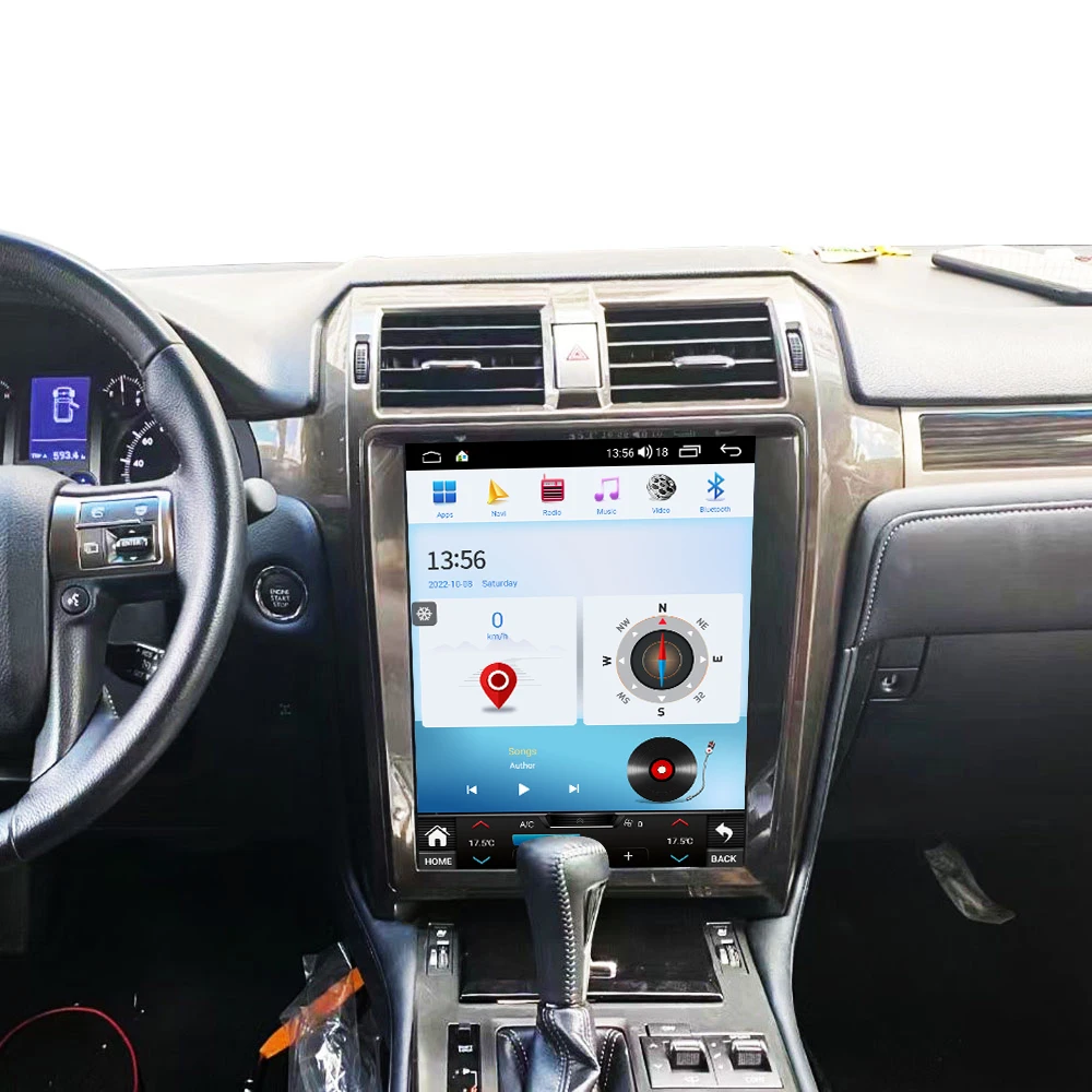 

Магнитола на Android 13 в стиле Tesla для Lexus GX400 GX460 2010-2020, автомобильная стереосистема, Авторадио с GPS Навигатором, головное устройство, мультимедийный плеер Carplay