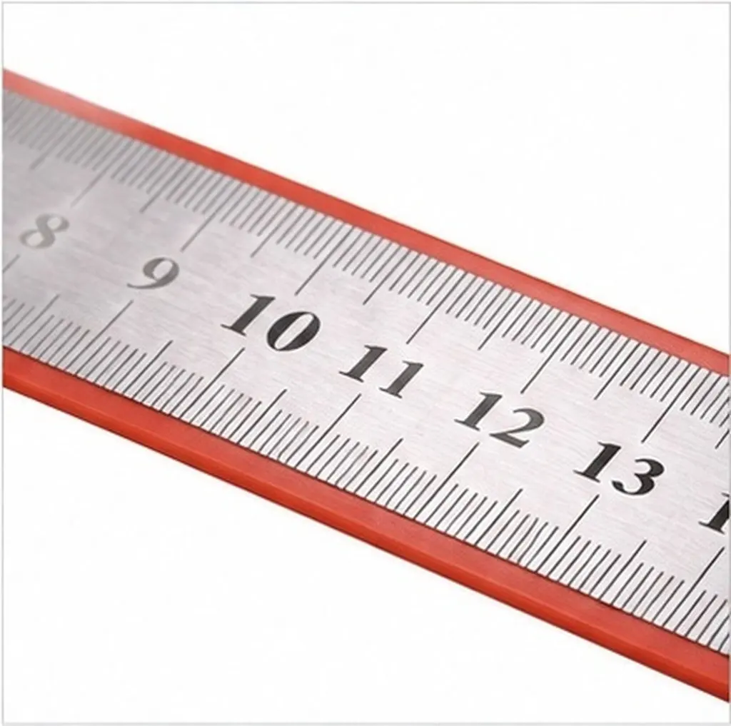 3Pcs Double Scale Stainless Steel Straight Ruler Compact Size 150Mm 200Mm 300Mm Perfect for School Drawing Drafting Design Use