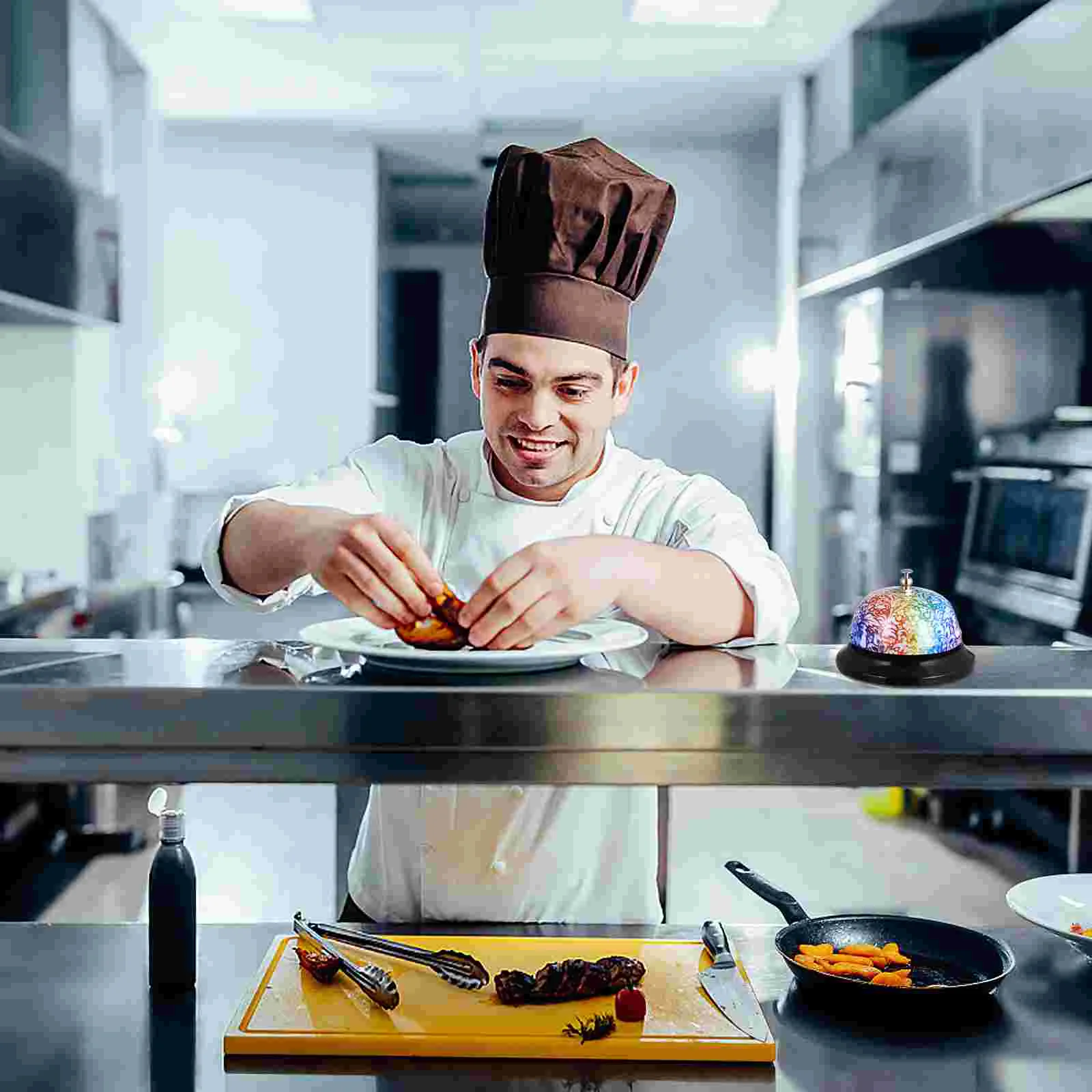 Ring Doorbell Chime Call Desk Customer Service Hand Press Restaurant Reception Office