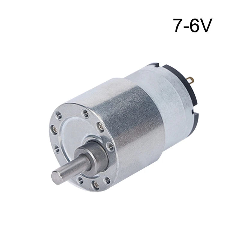Moteur à engrenages réversible 6V/12V/24V, avec arbre sortie excentrique, 7 min à 960 min livraison directe