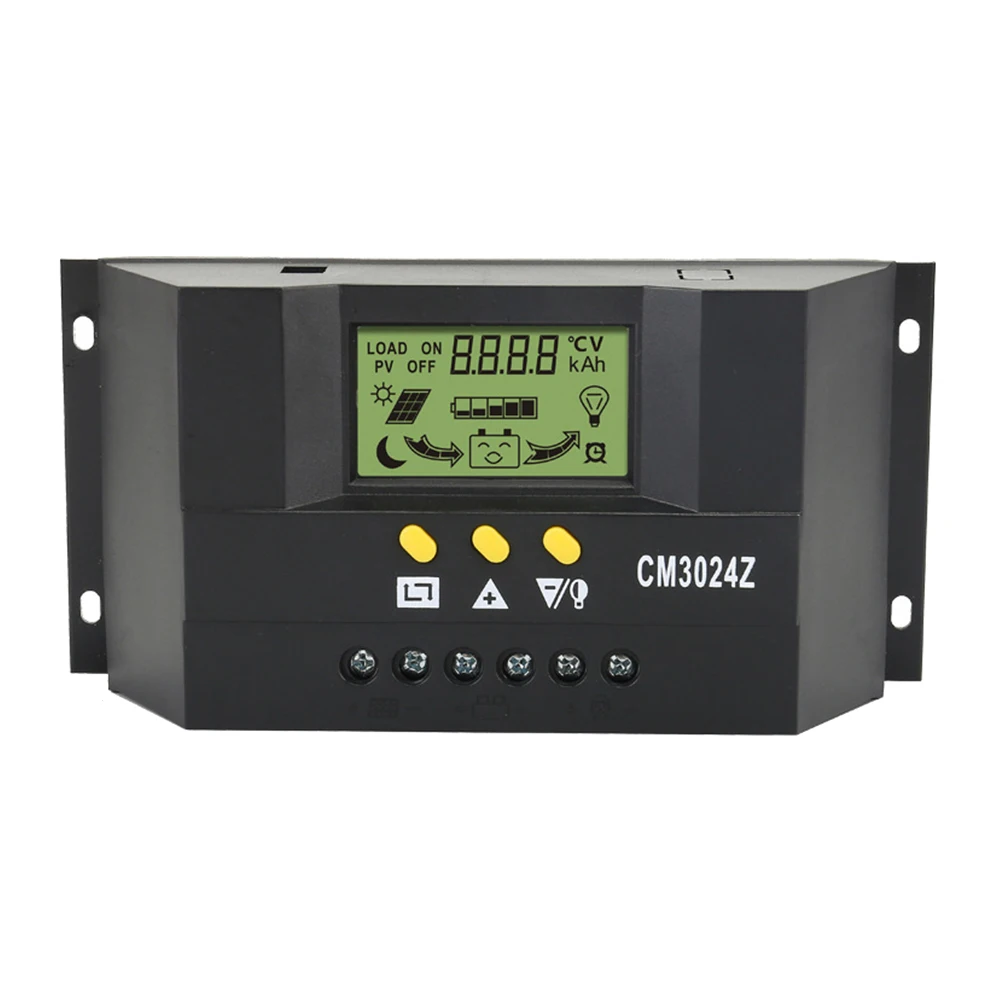 

30A 12V 24V Solar Charge Controller Pwm Regulator Lcd Display Adjustable Protection Home Industrial Solar Energy System