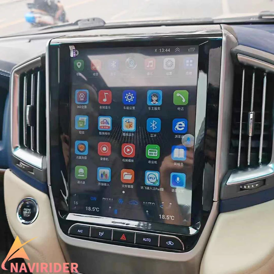 

256GB Android 15carplay Screen For Toyota Land Cruiser VXR Lc200 2016 Car Auto GPS 12.1inch Multimedia Video Player Stereo