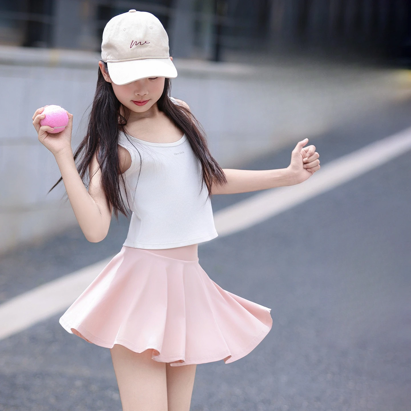 

5-16Y Girls Summer Skorts 2025 New Fashion Casual Daily Sporty Solid Color Ice Silk Fast Dry Breathable Tennis Skirt