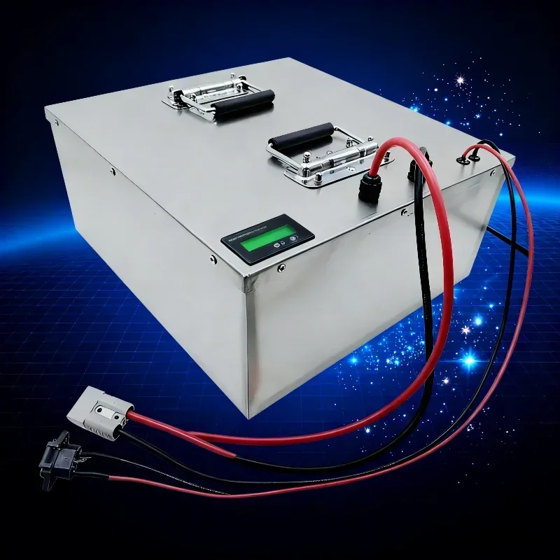 48V Lithium Iron Phosphate Rechargeable Storage Cell 100Ah-1100Ah Built-In Smart BMS Steady Power Output For 4KW To 9KW Off-Grid