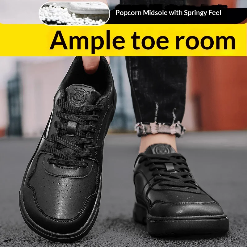 

Новые модные и универсальные белые кроссовки с расширенными и пухлыми туфлями 4E с широким носком и широкой повседневной обувью