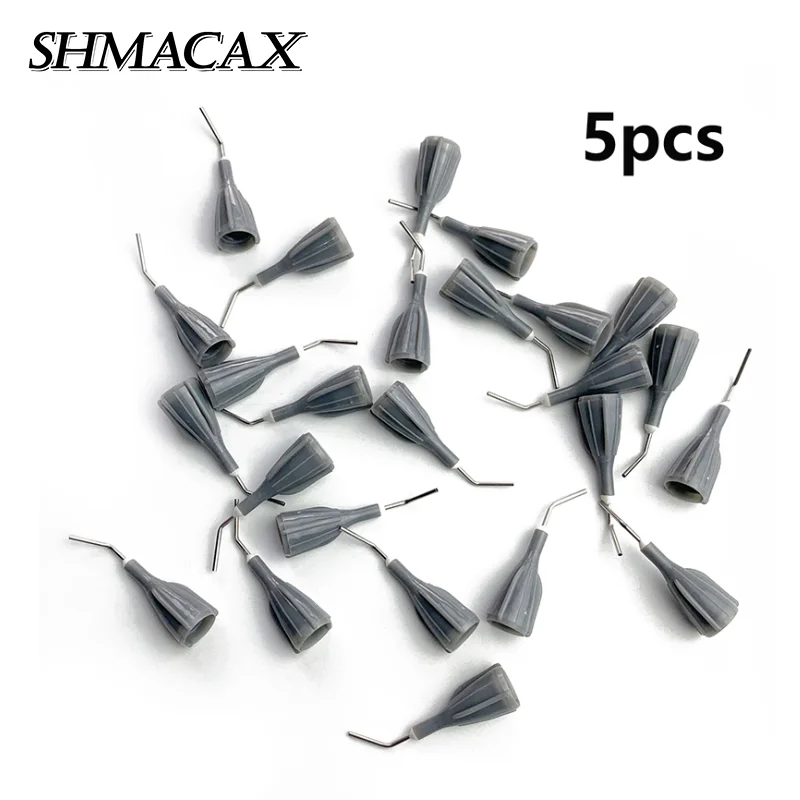 

5pcs Dental Delivery Tips 20G Flow Composite Resin Conveyor Flowable Tip Grey Tip Fits Filt