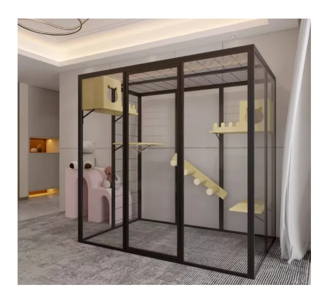 

Custom Cattery 186*100*183cm Large Space Luxury Cat House Square Cat Crawling Cabinet Cutting Service