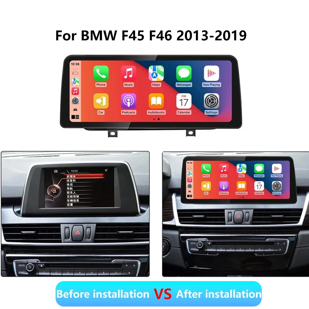 Voor BMW F45 F46 2013-2018 BT GPS Navigatie Stereo Radio Multimedia Speler 12.3 Inch Android Draadloze Carplay Auto monitoren