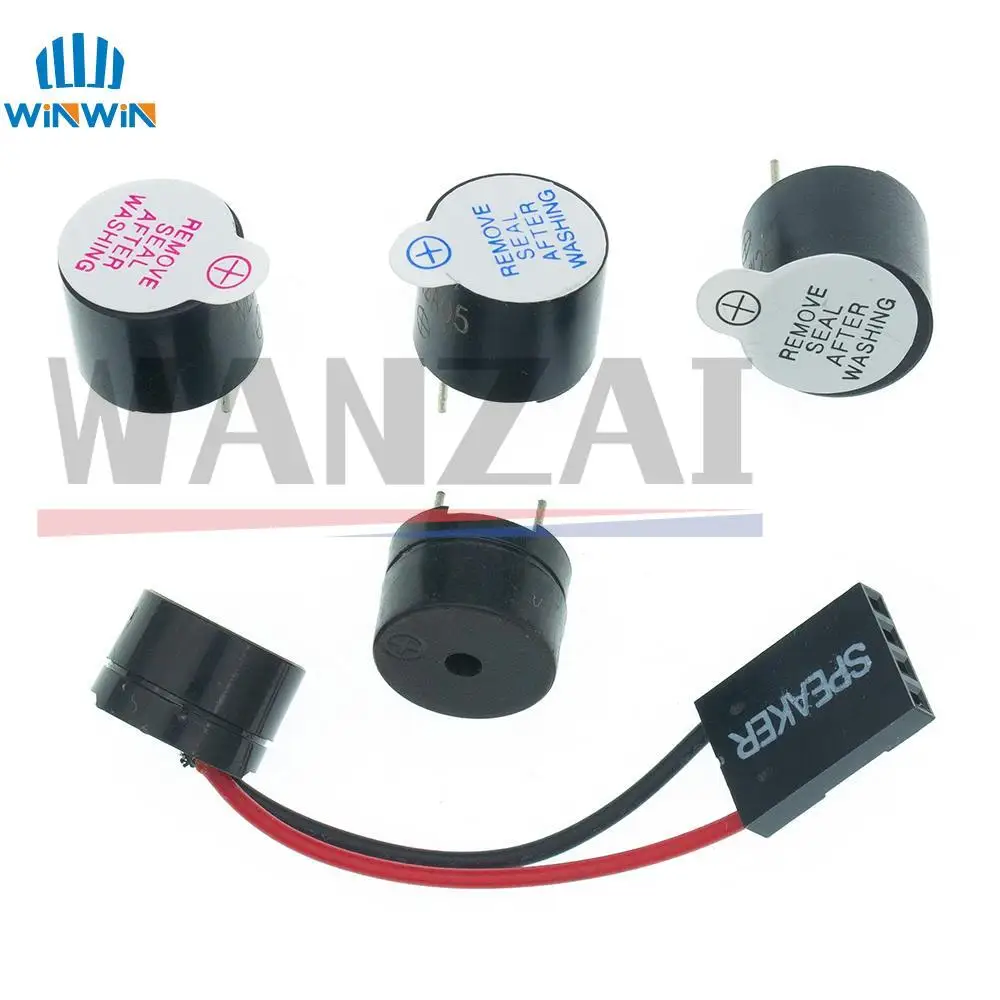 10PCS Active Buzzer 3V/5V/12V/16R TMB12A03 TMB12A05 TMB12A12 Magnetic Long Continous Beep Tone 12095 12*9.5mm Mini Plug Speaker