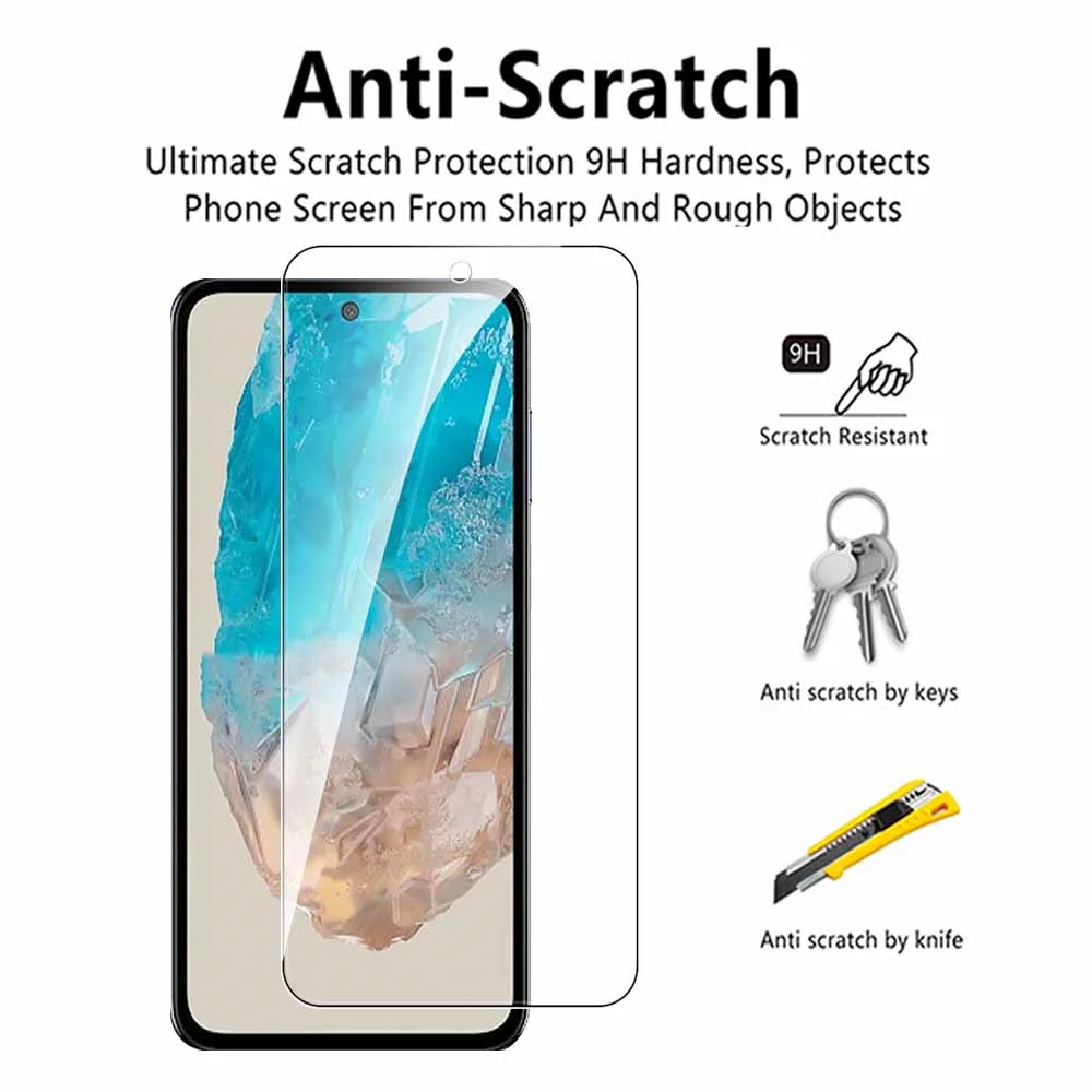 2PCS Tempered Glass Case For Samsung Galaxy M35 Screen Protector sansung M35 M 35 35M 5g 6.6Inches Safety Protective Film Cover