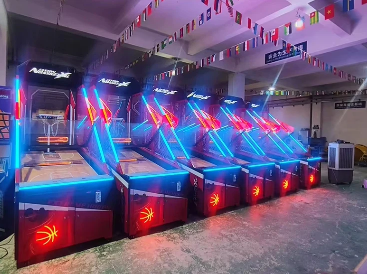 Hot Sale 55 Inch LCD Basketball Coin-Operated Shooting Arcade Game Machine 1 Year Warranty City Entertainment Equipment