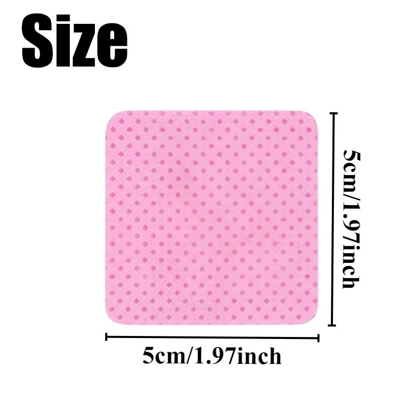 1/2 confezioni di rimozione delle unghie foglio di cotone rimozione colla per ciglia rimozione smalto per ciglia estensione colla salviette per la pulizia