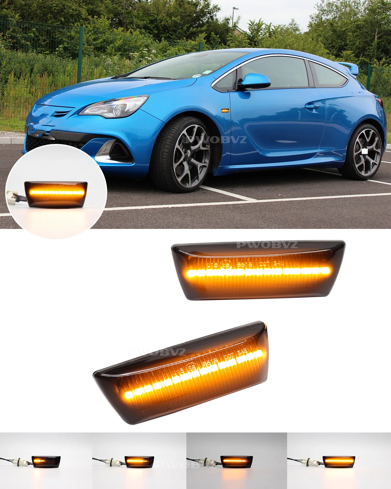 2Pcs Led Dynamic Tu…