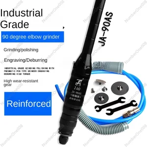 Jingao gộp khí nén, mặt phẳng góc phải 90 độ, bút máy mài không khí, máy kiểm soát khuôn nhỏ, 90as 6 Caidao bán hàng chính - 5