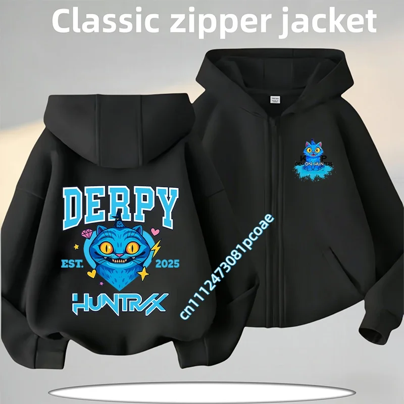 2-14 years old lion children hooded long-sleeved fall-winter zipper style coat jacket for boys, girls' casual top