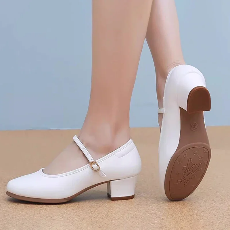 Novos sapatos de dança femininos sapatos de dança de salão para mulheres latina elegante moderno sapatos de dança 4 cm salto sola de borracha dropshipping