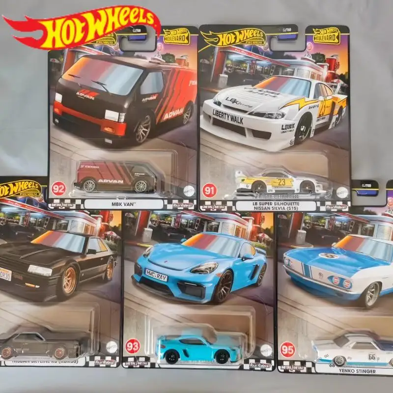 Original Hot Wheels Boulevard 19 1:64 Porsche 718 Cayman Gt4, colección de modelos de coches de aleación fundida a presión, juguete decorativo, regalo de vacaciones para niños