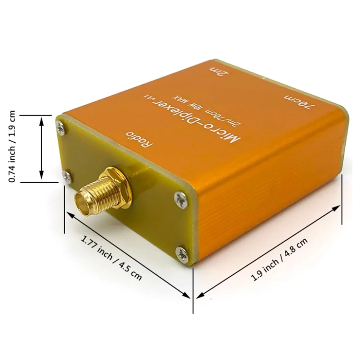 10W V/U 2m 70cm Micro-Type Diplexer Duplex Filter,Used to Place Between the Transmitter and Antenna(with Shell) Rare