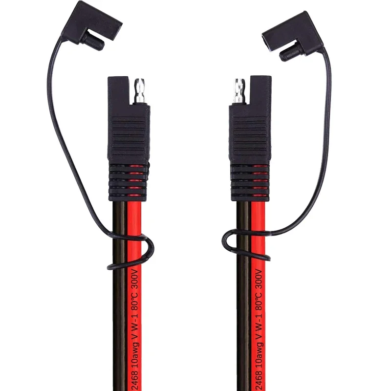 95CM 10AWG SAE to SAE 2 Pin Quick Disconnect Power Automotive Extension Cable Cap for Solar Panels Battrey Motorcycle Battrey