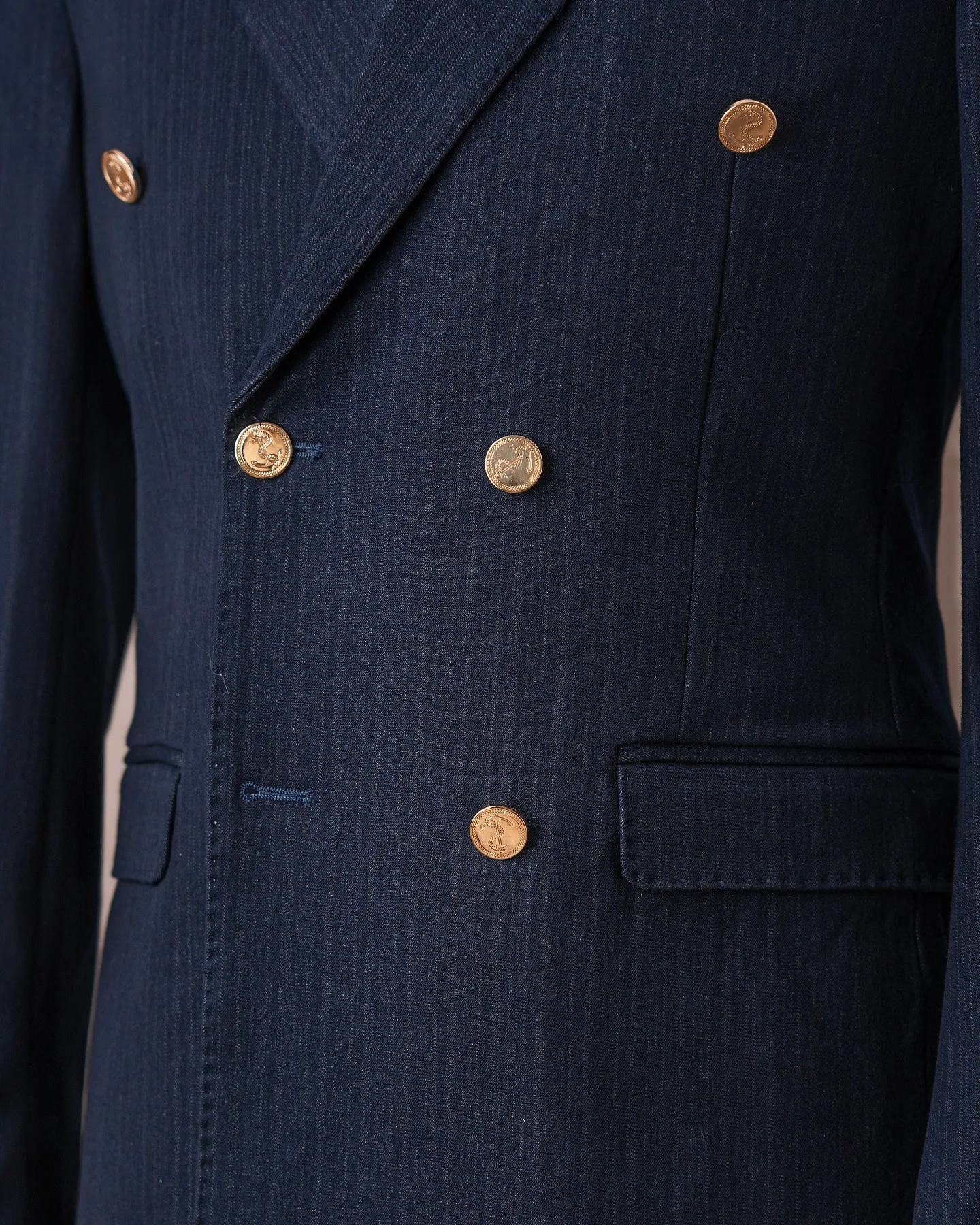 Eenvoudige herenpak trouwjas piekrevers smokings dubbele rij knopen bruidegomkleding zakelijk feest alleen blazer op maat