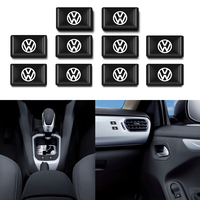 10pcs Epoxy Car Button Stickers Control Panel Decal for VW Passat Jetta Golf T3 T5 Bora Caddy Vento Touareg Polo T4 CC Mk6