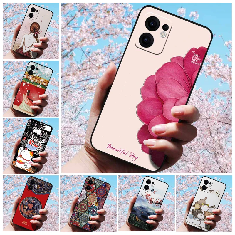 3D Relief Embossed Retro For Oppo Reno13 F 4G 5G Silicone Back Cover Case for Oppo Reno13 F 3D Relief Case Reno13F 13 F 4G 5G 3D