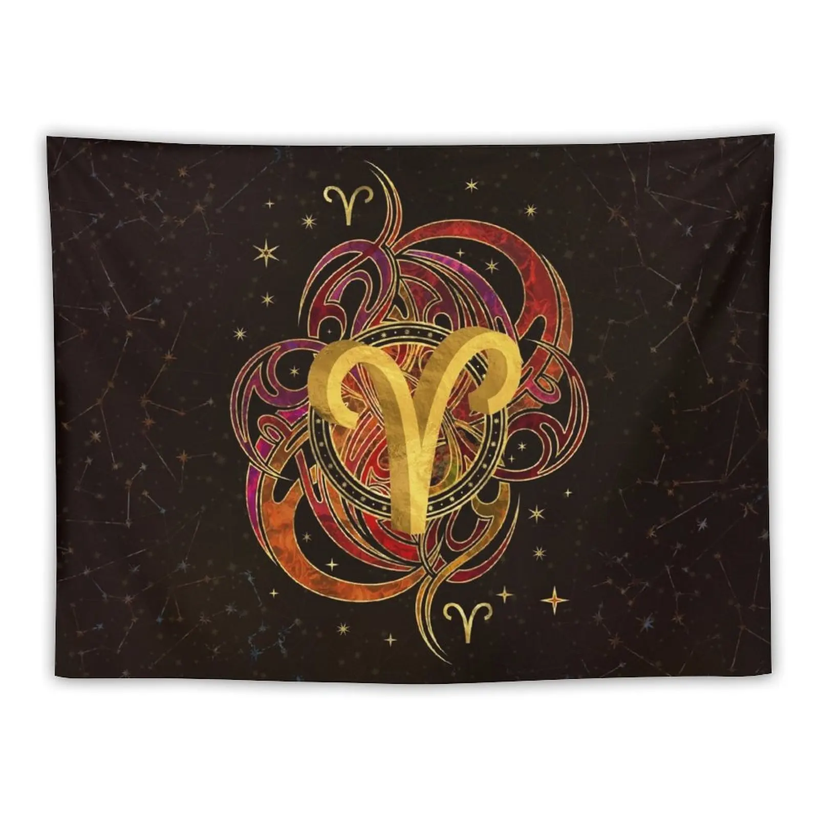 

Aries Zodiac Sign Fire element Tapestry Wall Art Decorations For Your Bedroom Tapestry