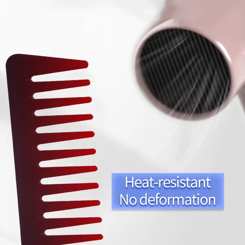 Juego de 4 unids/set, nuevo peine negro de Material ABS, accesorios para peluquero, peine de masaje para el cabello, productos de peluquería, peine antinudo