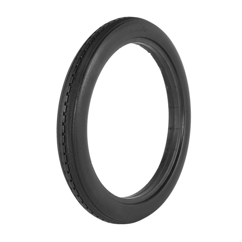 2X 12Inch 12 1 / 2X2 1 / 4 Bicycle Solid Tires Bicycle Bike Tires Black Rubber Non-Slip Tires Cycling Tyre