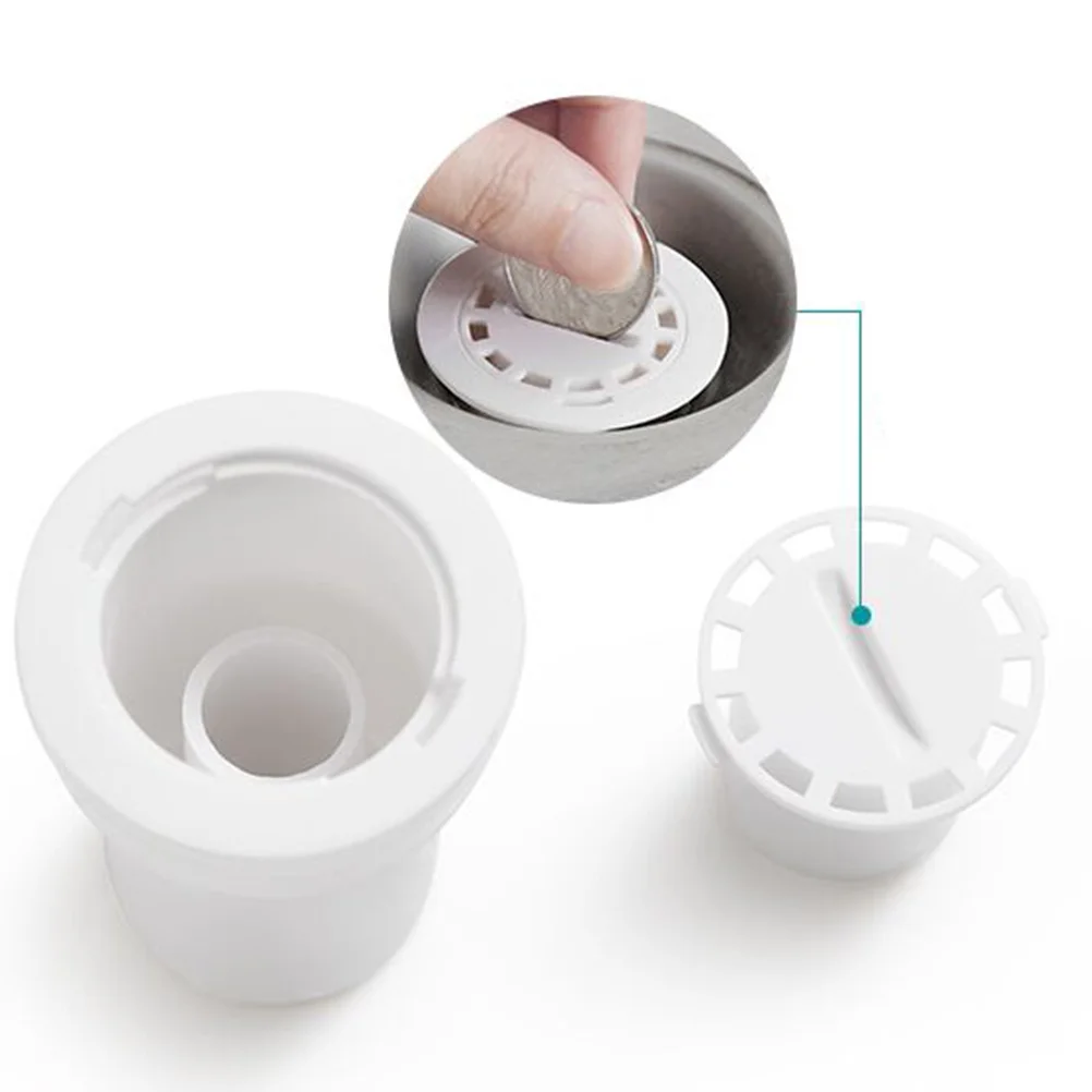 

White Floor Drain Cover Bathroom Shower Floor Strainer Hair Stopper Catcher Leakage Hole Filter Leakage Hole Filter Trap
