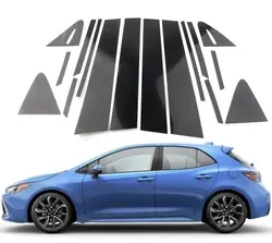 Gloss Black Pillar Posts Fit For Toyota Corolla (E210) Hatchback 2019 2020 2021 2022 2023  Door Trim Moulding Window Cover