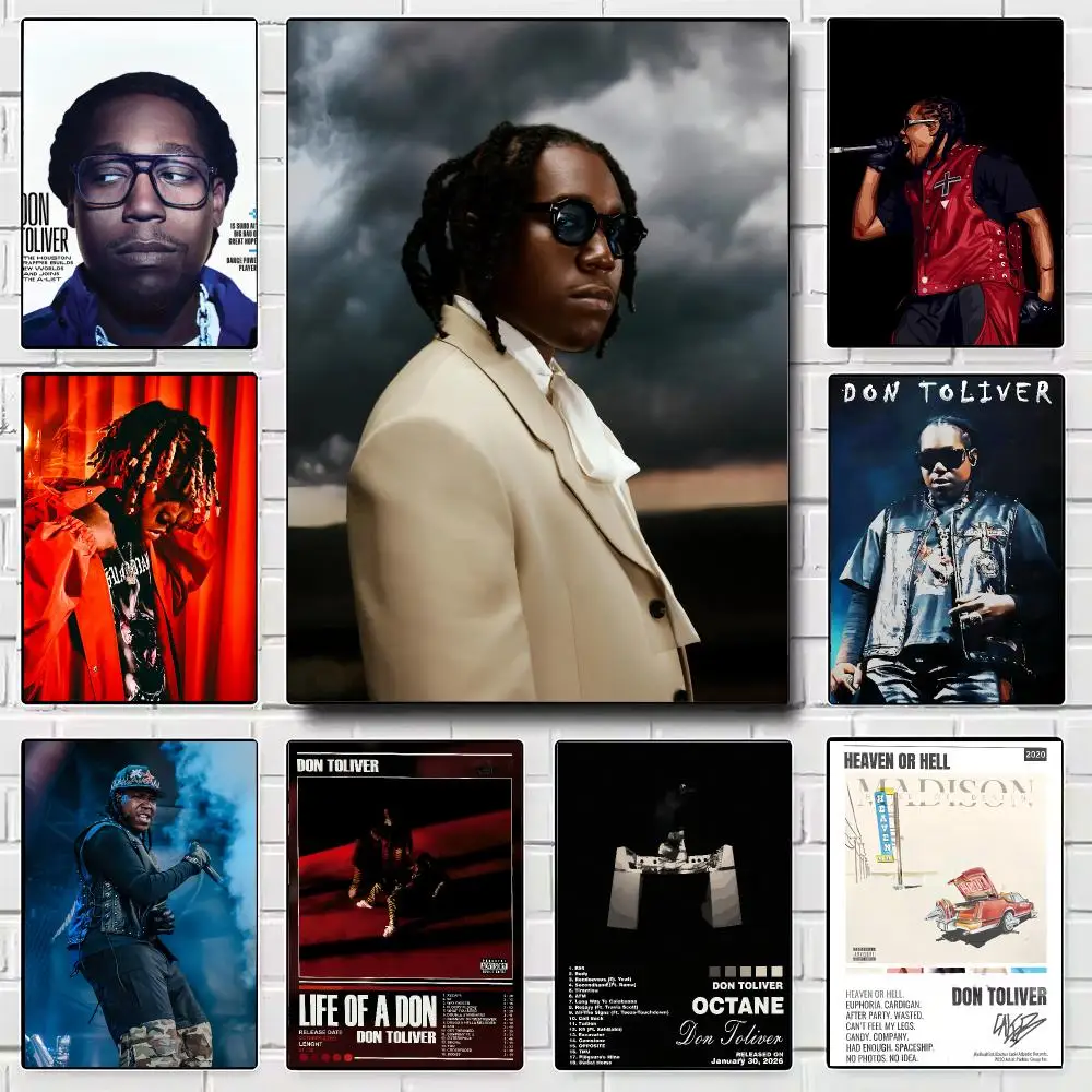 Rapper Don Toliver Poster Modern Wall Art for Bedroom Living Room Cafe Bar Aesthetic Home Decor Gift