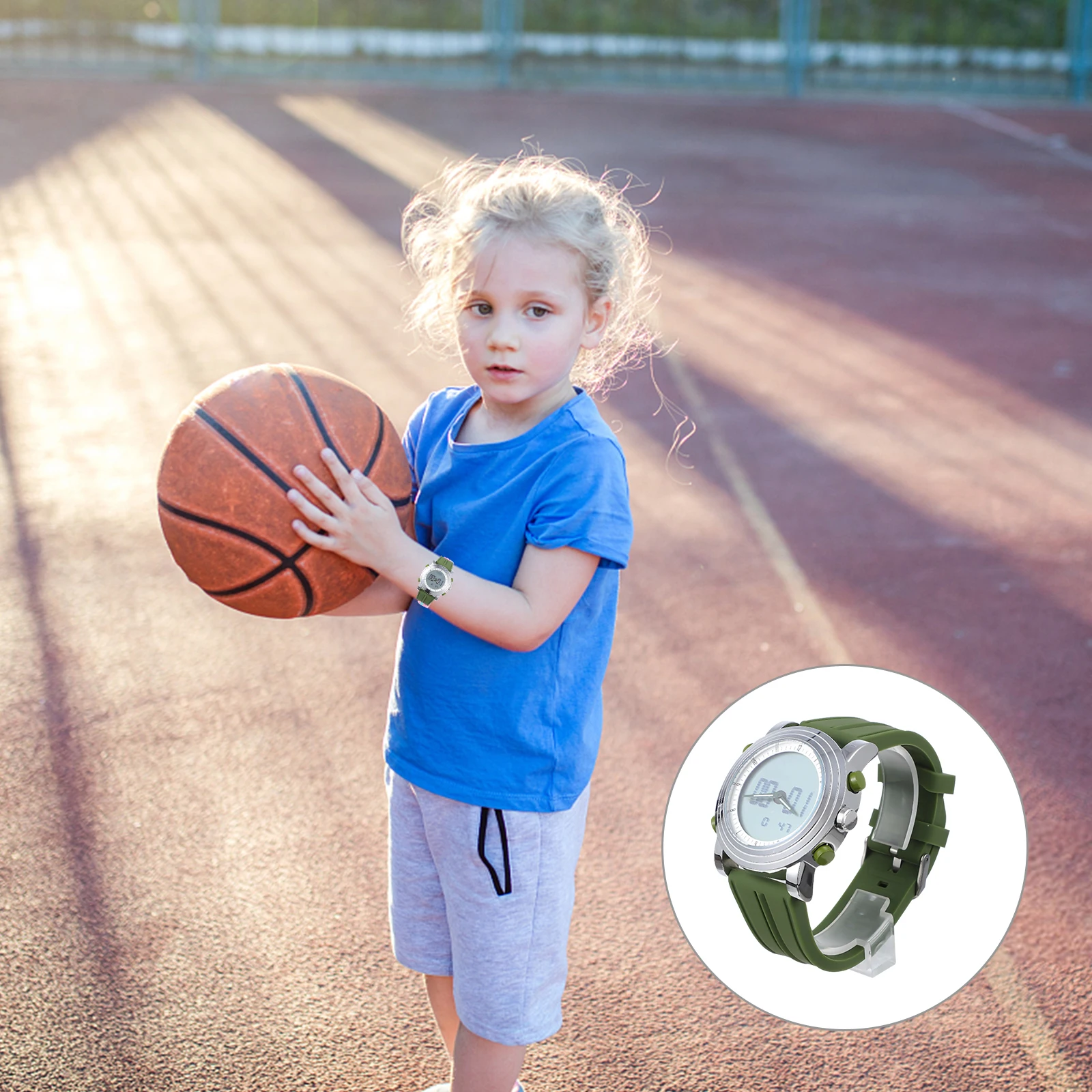 

Durable Multifunctional Luminous Electronic Watch For Night Sports Adjustable Clear Digital Display Alarm Date