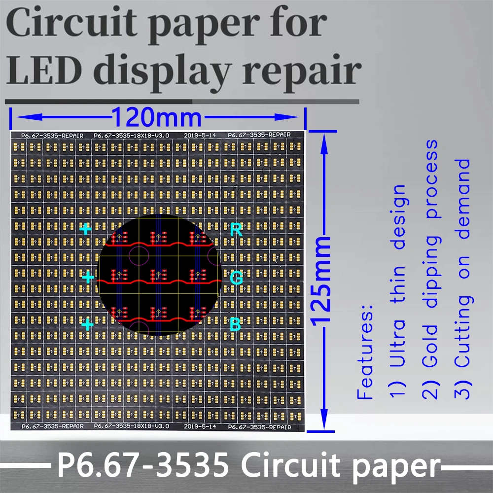 P6.67-3535 Circuit Paper，120X125mm ,Used for repairing damaged PCB pads