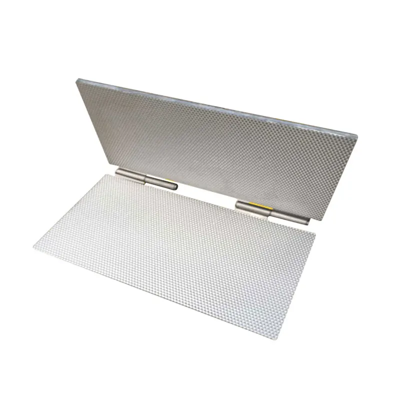 Aluminum Alloy Cell Size 5.4mm 4.9mm Notebook Beeswax Foundation Sheet Machine Honeycomb Press Embosser