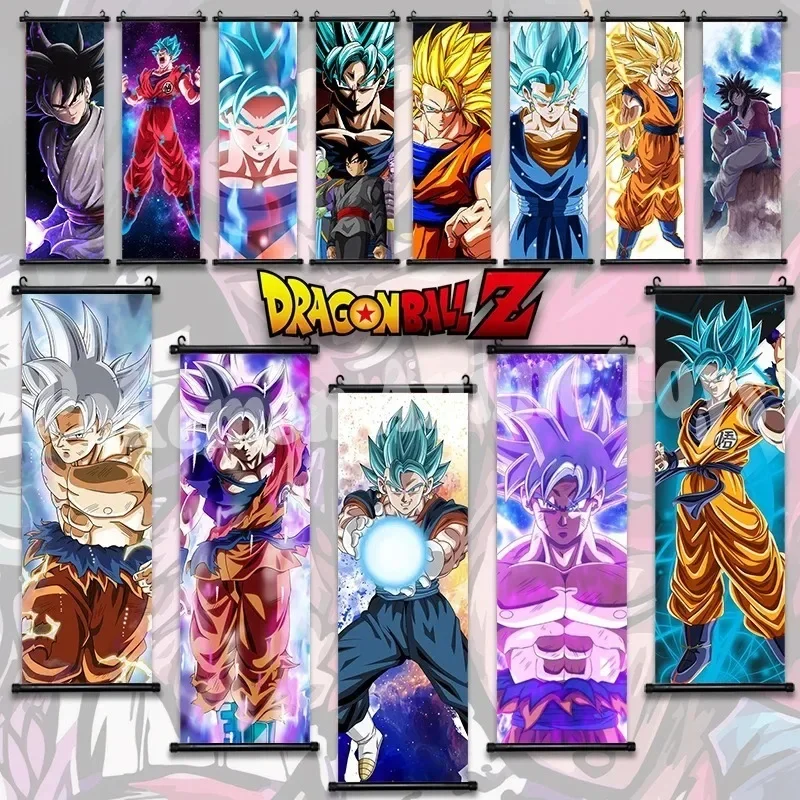 Dragon Ball Anime Poster Home Decor Kakarotto Painting Trunks Wall Art Bardock Hanging Scrolls Picture Zarbon Son Goku Wallpaper