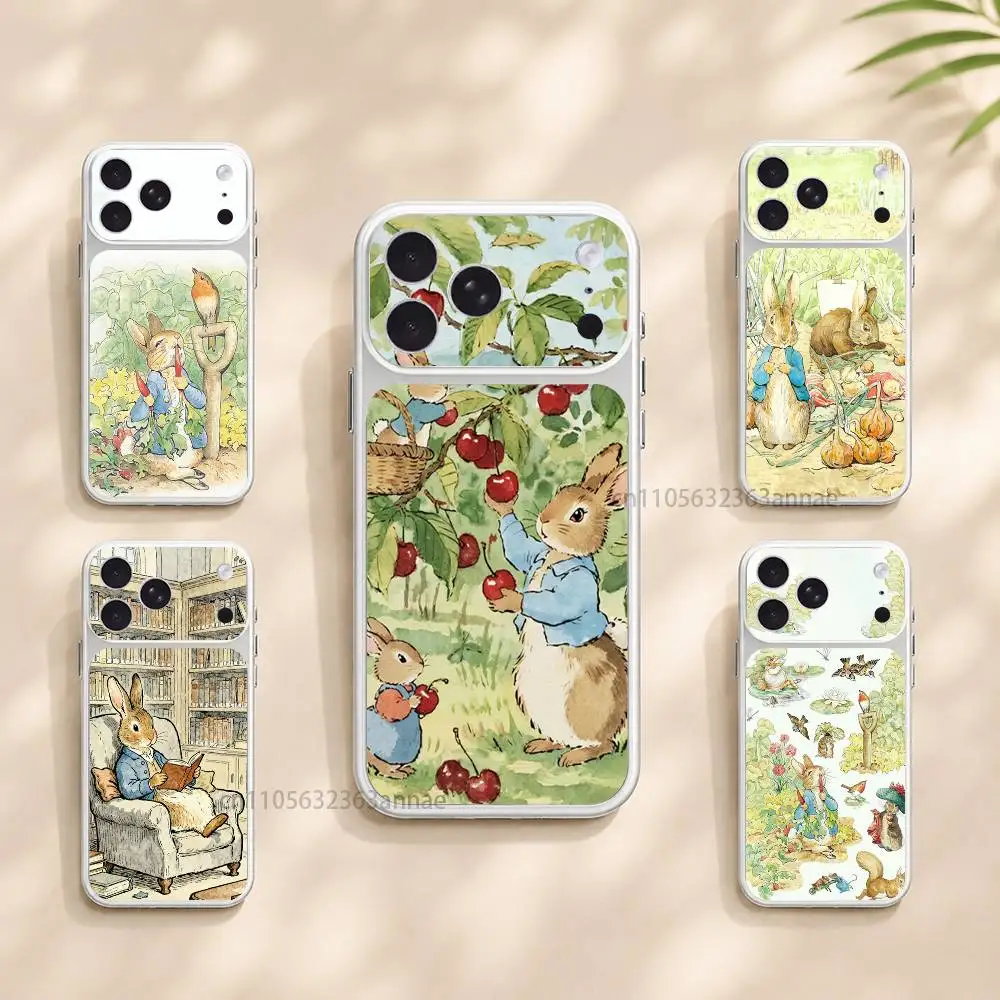 Cute P-PeterS Rabbit Protective Sticker for iPhone 17Pro 17ProMax Full Body Back Cover Decal Skin