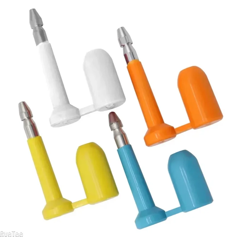 

ABUG-10PCS Противоугонный контейнер Уплотнительный замок Одноразовые свинцовые уплотнения в форме пули Самоблокирующиеся металлические кабельные стяжки