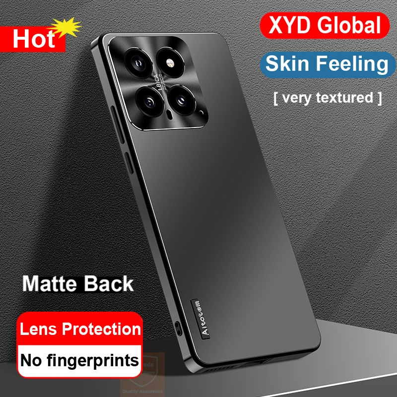 

For Xiaomi 14 Pro Case Skin Feeling Brand Matte Phone Case For Xiaomi 14 Pro Mi Mi14 Cover Bumper Shell Luxury Back Covers bag