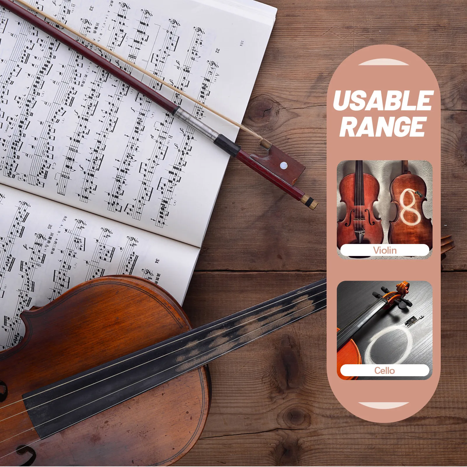 Violin Bow Metal String Replacement High-Durability Professional Grade Sturdy Construction for Optimal Sound Clarity and