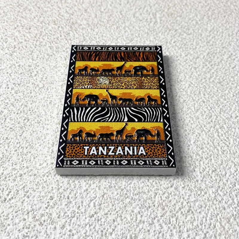 Tanzania Tourist Souvenirs Home Improvement Items Collection Arts and Crafts Gifts Animal 3D stereo refrigerator magnet