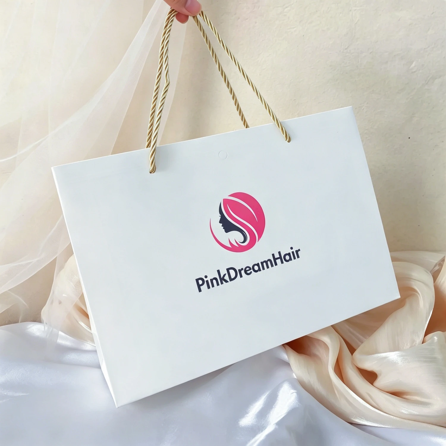 10 Stück benutzer definierte Logo Geschenk papier Paket Tasche für kleine Unternehmen Hochzeit begünstigt Valentinstag Geschenke Tasche Personal isierung Paket Taschen – Detail 15