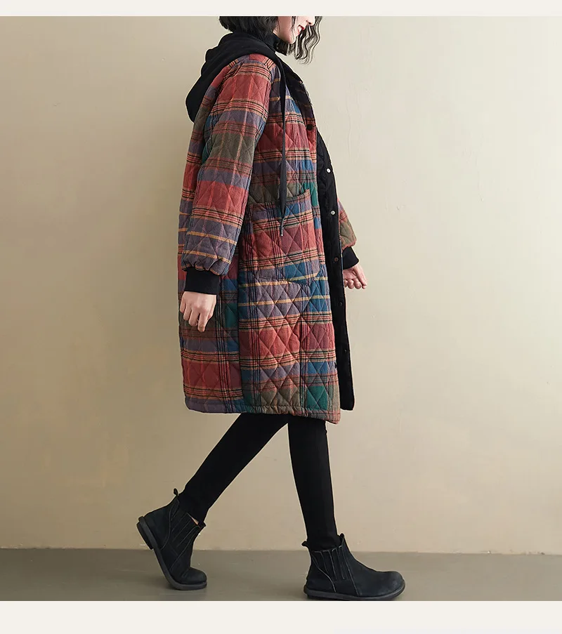 Parkas Women Mid Length Coats Hooded Zipper Jackets Full Sleeve Thick Warm Y2k Streetwear Elegant Jacket Coat Autumn Winter 2025